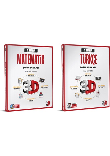 (Sınıf: 8) 2025 Lgs Matematik / Türkçe Soru Bankası Seti (2 Kitap)