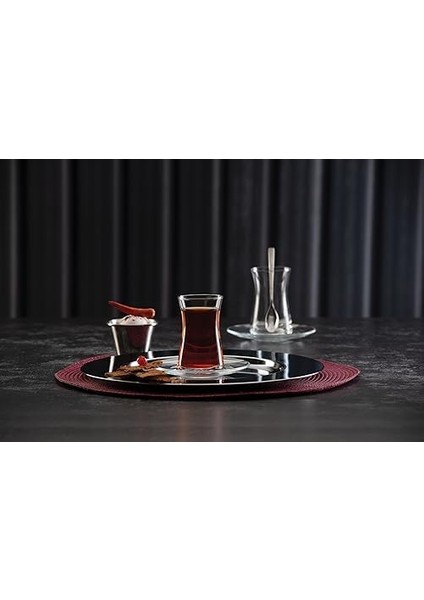 Heybeli Çay Seti, Sade, 160 Ml, 4 Parça