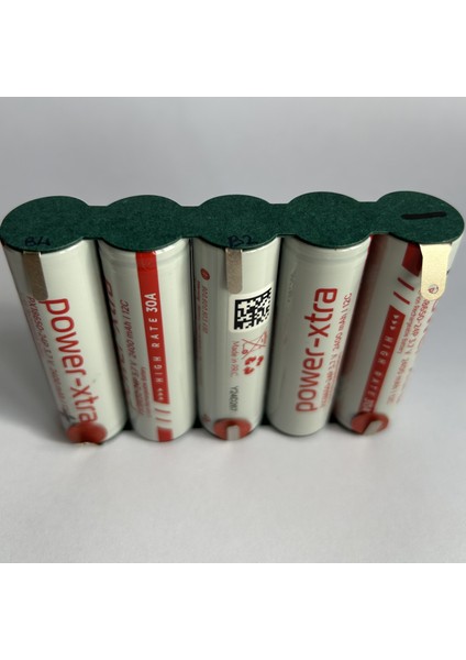 18V 5s Sıralı Matkap - Süpürge Pili 2400MAH Li-Ion Şarjlı Pil Grubu 30A Güçlü Akım Kapasiteli fırsatları