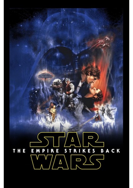 The Empire Strikes Back (1980) Afiş - Poster (Folyo / Afiş / Poster) 6810 ( 35 cm x 50 cm )