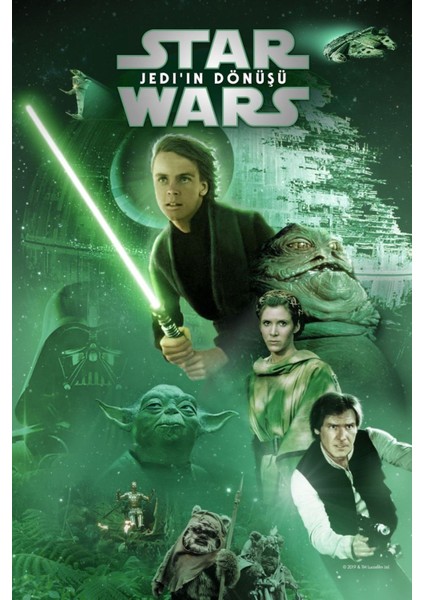 Star Wars Return Of The Jedi (1983) 6 Afiş - Poster (Folyo / Afiş / Poster) 6121 ( 35 cm x 50 cm )