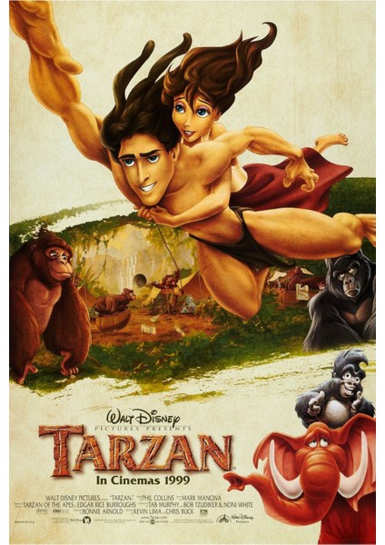 Tarzan (1999) 5 Afiş - Poster (Folyo / Afiş / Poster) 6357 ( 35 cm x 50 cm )
