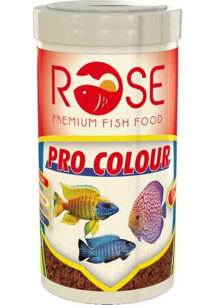 Beta Balığı Yemi 125ml Granül, Bonisa Betta 100ml, Rose Pro Colour 100ml Kutu Chips Balık Yemi, Multivitamin