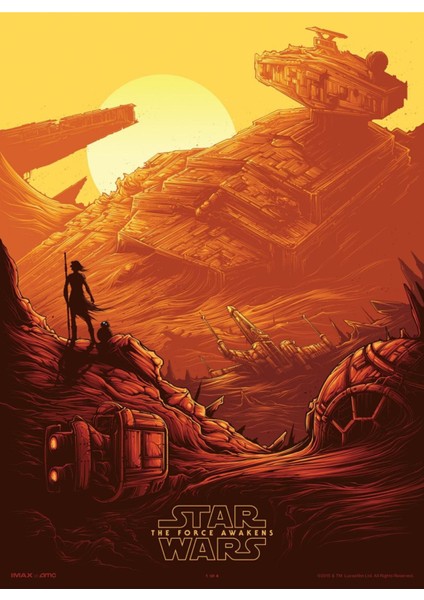 Star Wars The Force Awakens (2015) 18 Afiş - Poster (Folyo / Afiş / Poster) 6144 ( 35 cm x 50 cm )