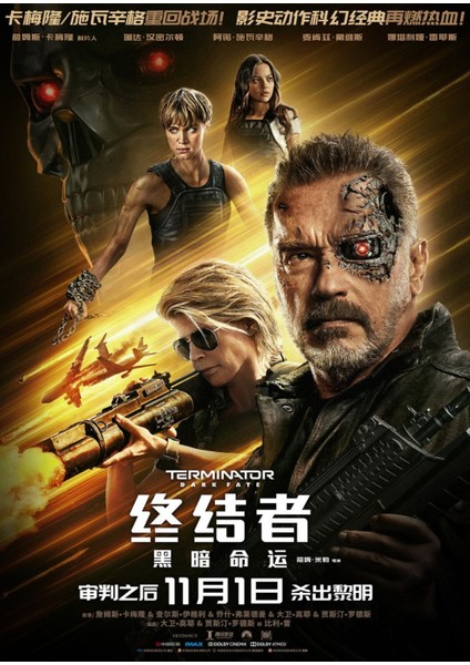 Terminator Dark Fate (2019) 12 Afiş - Poster (Folyo / Afiş / Poster) 6440 ( 35 cm x 50 cm )