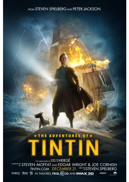 The Adventures Of Tintin The Secret Of The Unicorn (2011) 2 Afiş - Poster (Folyo / Afiş / Poster) 6509 ( 35 cm x 50 cm )
