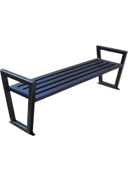 Kolçaklı Metal Oturma Bankı Sağlam Park Bench