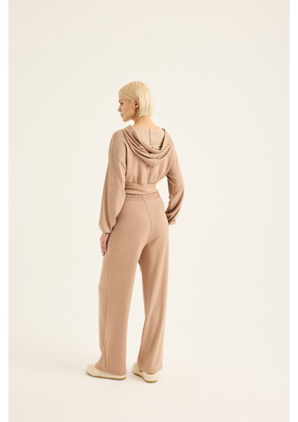 Yumuşak Kumaşlı Crop Sweat Takımı modelleri