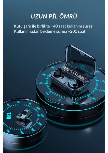 M10 Oyuncu Kulaklığı Rgb Işıklı Bluetooth Kablosuz Kulaklık Tüm Telefonlar Ile Uyumlu