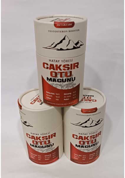 Hatay Yöresi Cakşır Otu Macun 3'lü