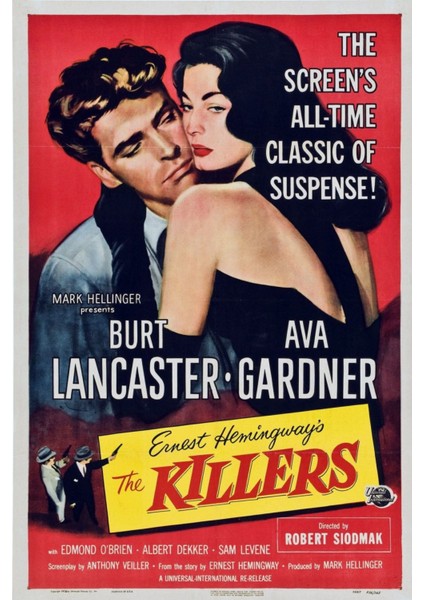 The Killers (1946) 1 Afiş - Poster (Folyo / Afiş / Poster) 7329 ( 35 cm x 50 cm )