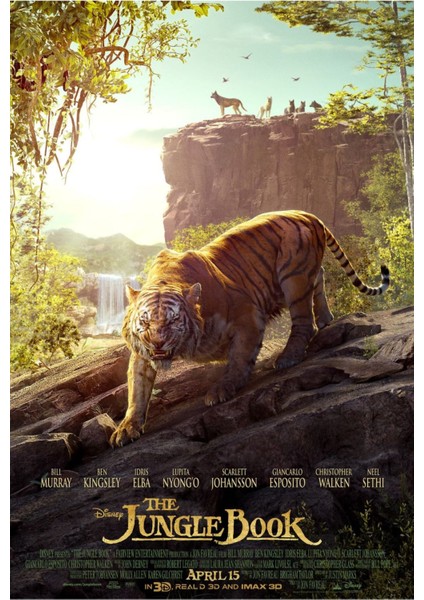 The Jungle Book (2016) 2 Afiş - Poster (Folyo / Afiş / Poster) 7314 ( 35 cm x 50 cm )