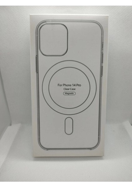 iPhone 14 Pro Magsafe Kablosuz Şarj Özellikli Şeffaf Kılıf
