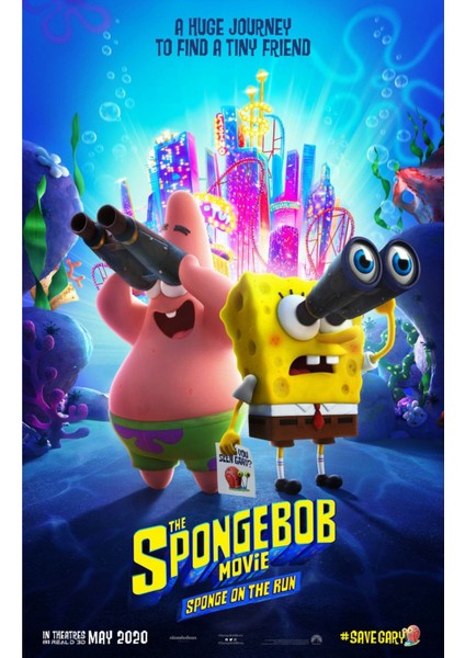 The Spongebob Movie Sponge On The Run (2020) 2 Afiş - Poster (Folyo / Afiş / Poster) 7900 ( 35 cm x 50 cm )