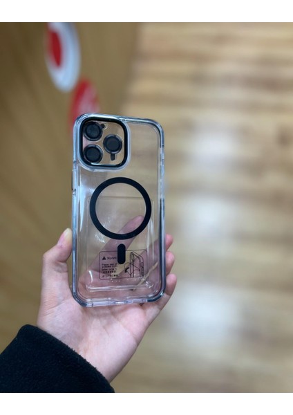 Apple Iphone 15 Pro Uyumlu Magsafe Destekli ve Kamera Lens Koruyucu Tasarımlı Telefon Kılıfı