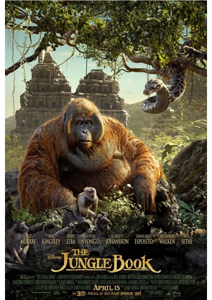The Jungle Book (2016) 1 Afiş - Poster (Folyo / Afiş / Poster) 7313 ( 35 cm x 50 cm )