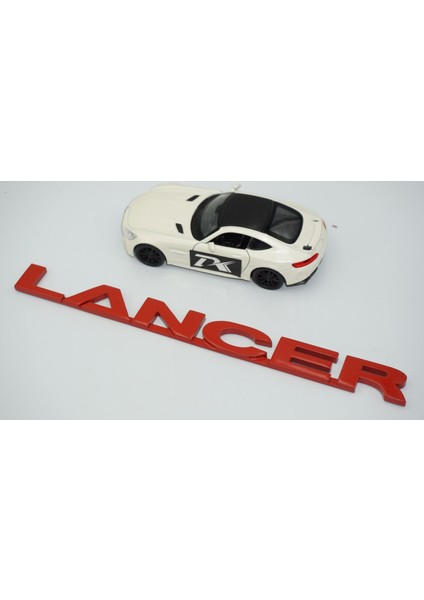 Lancer Bagaj Kırmızı Yazı Logo Arma Mitsubishi Ile Uyumlu fiyatları
