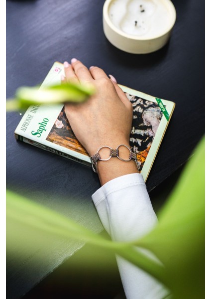 Izjewel Miyuki Boncuklu 925 Ayar Gümüş Halka Bileklik