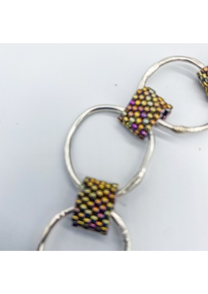 Izjewel Miyuki Boncuklu 925 Ayar Gümüş Halka Bileklik fırsatları