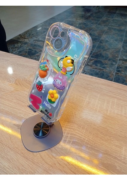 iPhone 15 Uyumlu Havuç Tasarım Kapak Kabartma Figürlü Hologram Kılıf indirimleri