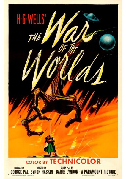 The War Of The Worlds (1953) 2 Afiş - Poster (Folyo / Afiş / Poster) 8056 ( 35 cm x 50 cm )