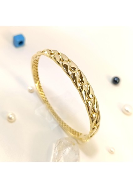 PR Damlası Kelepçe Bilezik 14 Ayar Altın HD VİDEOLU fiyatları