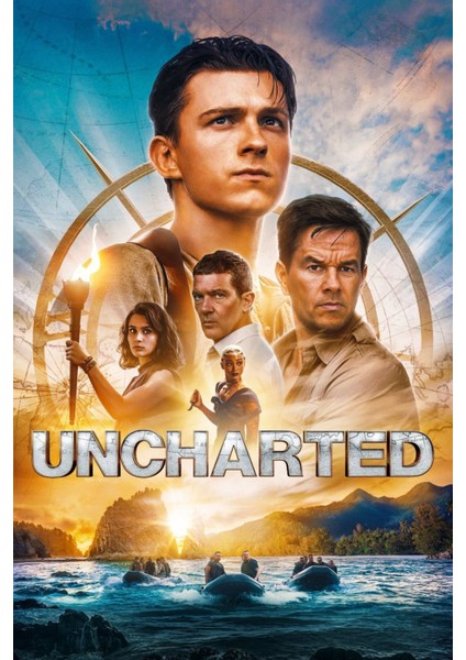 Uncharted (2022) 3 Afiş - Poster (Folyo / Afiş / Poster) 8501 ( 35 cm x 50 cm )