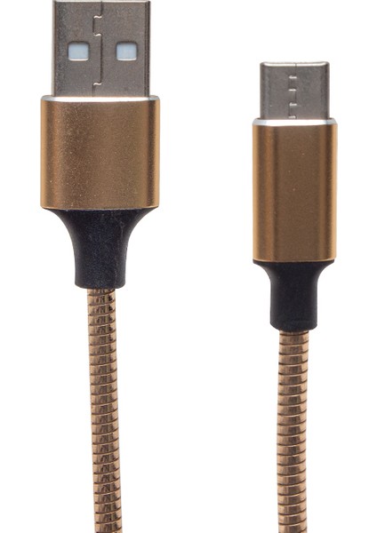 Type-C 1 Metre Metal Örgülü Data ve Şarj Kablosu (4832)