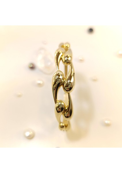 Pr Damlası Kelepçe Bilezik 14 AyarAltın Hd Videolu modelleri