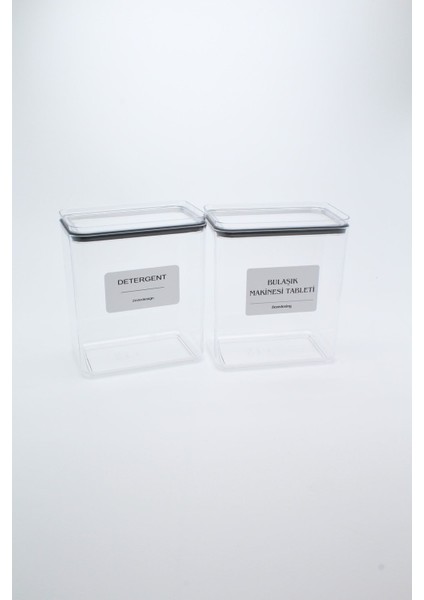 Dekoratif Detergent Kutusu ve Bulaşık Tableti Saklama Kavanozu Kutusu 2200 ml fiyatları