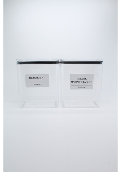 Dekoratif Detergent Kutusu ve Bulaşık Tableti Saklama Kavanozu Kutusu 2200 ml indirimleri