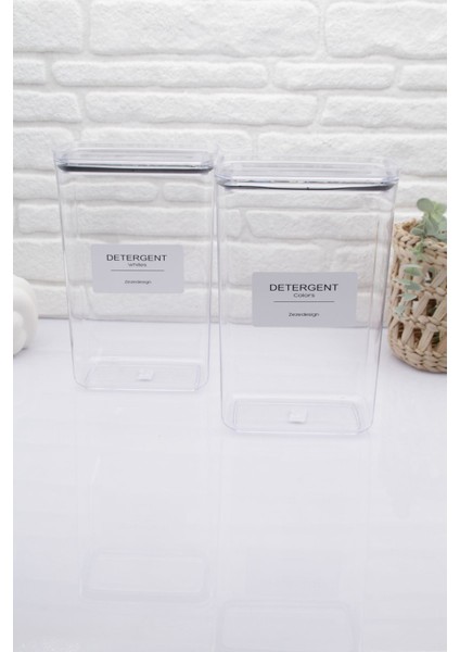 Deterjan Kavanozu/kutusu(Beyazlar)-Deterjan Kavanozu/kutusu(Renkliler) 2900ML