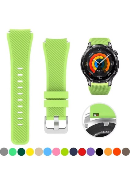 Honor Watch 4 Pro / Gs 3 / Gs 4 / Gs Pro Uyumlu Tokalı Çapraz Çizgili Silikon Kordon 22MM fiyatları