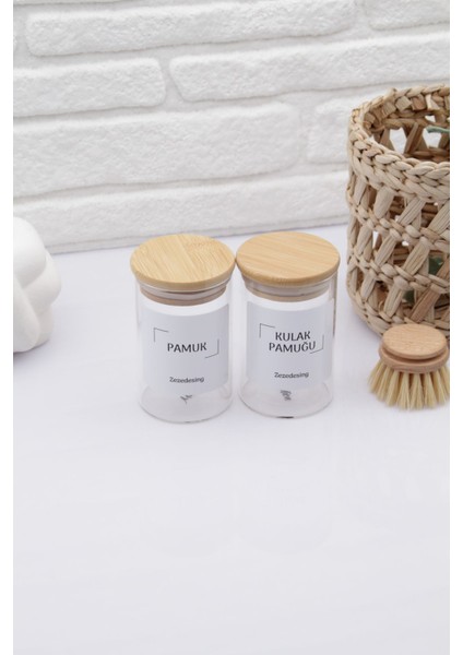 Bambu Kapak Cam Kulak Pamuğu ve Pamukluk 250ML