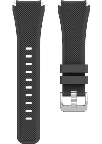 Honor Watch 4 Pro / Gs 3 / Gs 4 / Gs Pro Uyumlu Tokalı Çapraz Çizgili Silikon Kordon 22MM fırsatları