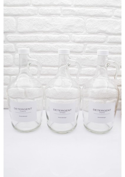 Galon 3'lü Sıvı Deterjan Şişesi (Renkliler,siyahlar, Beyazlar 1500ML) fiyatları