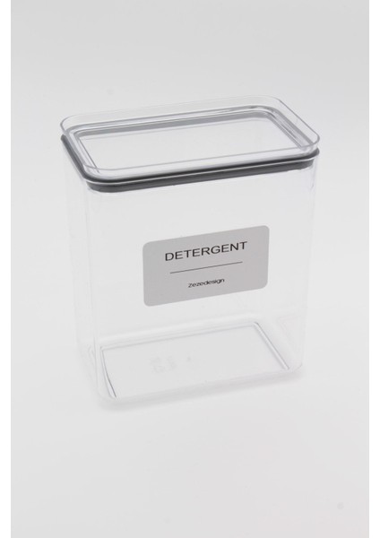 Zeze Design Mika Deterjan Kutusu 2900 ml Suya Dayanıklı Hafif Pratik Banyo Aksesuarı