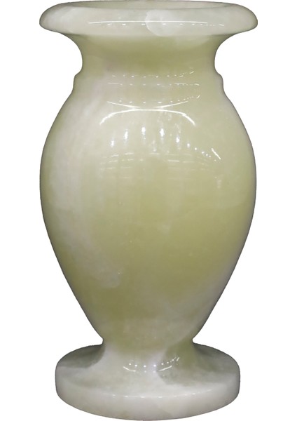 Oniks Doğal Taş Küp Vazo – 12 cm Dekoratif El Yapımı Ürün