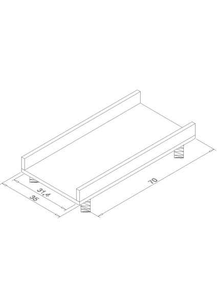 Bilgisayar Kasa Taşıyıcı 70 x 35 cm indirimleri