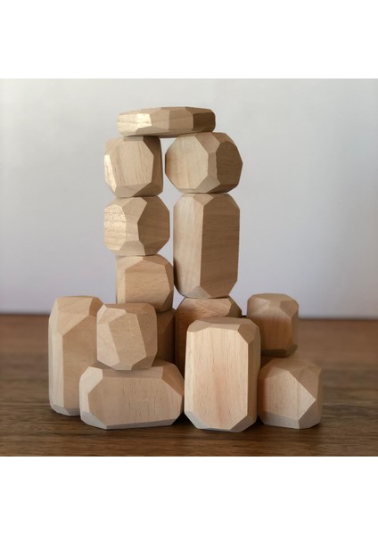 Ahşap Denge ve Yapı Taşları Seti | Montessori ve Waldorf Uyumlu | Yaratıcı ve Eğitici Oyun fiyatları