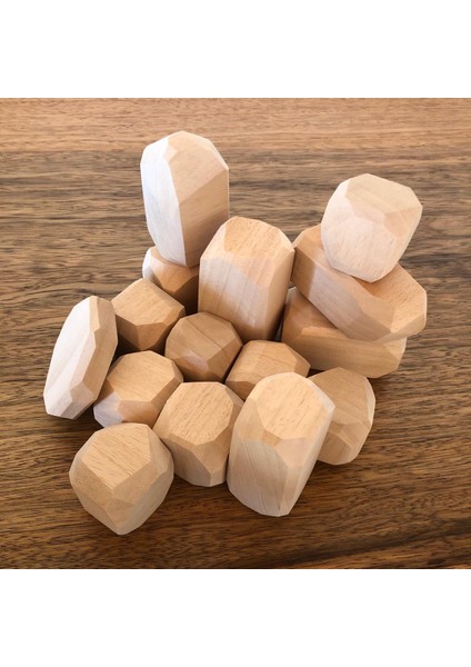 Ahşap Denge ve Yapı Taşları Seti | Montessori ve Waldorf Uyumlu | Yaratıcı ve Eğitici Oyun fırsatları