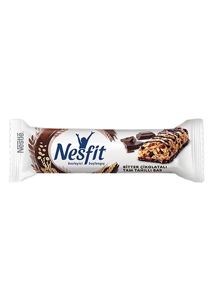Nesfit Tam Tahıllı Bitter Çikolatalı Bar (23,5 gr) x6 Paket