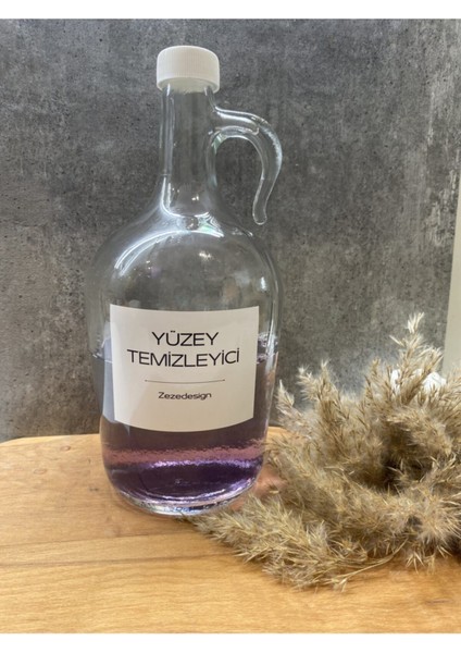 Galon Yüzey Temizleyici Deterjan Şişesi Cam 1500ML