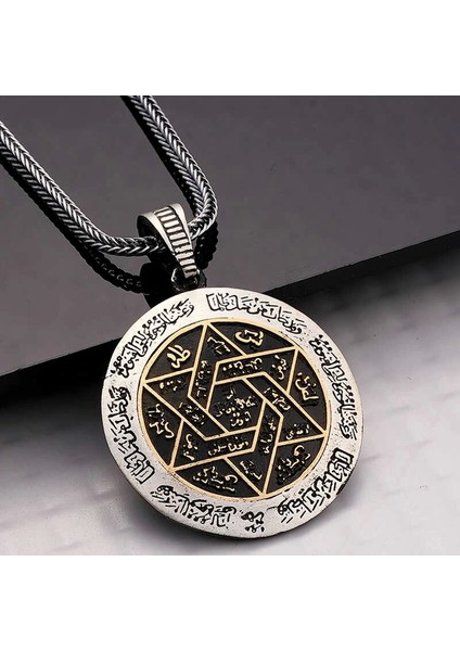 Gümüş Ismi Azam Duası Kolye