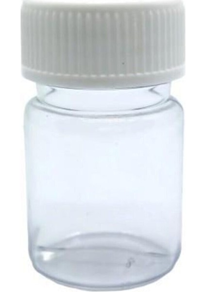 60 ml Pe Şeffaf Plastik Düz Kapaklı Şişe, 24 Adet, Plastik Şişe