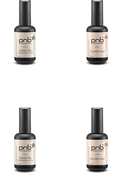 Extrpro Base 17ml Express Top Coat 17ml 4'lü Set