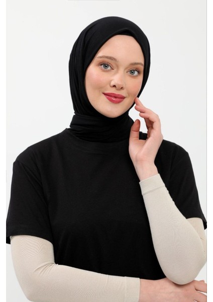 Tesettür Kolluk 3'lü Set Bej Namaz Kolluk Spor Kolluk