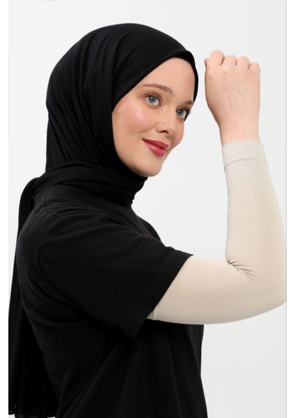 Tesettür Kolluk 3'lü Set Bej Namaz Kolluk Spor Kolluk