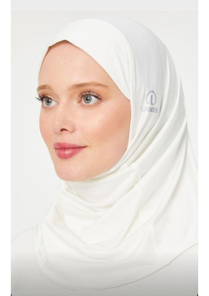Kadın Tesettür Hijab Deniz Havuz Spor Uyumlu Bone Ekru