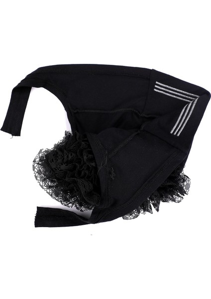 Kadın Tesettür Silikonlu Kaymaz Fırfırlı Dolgulu Topuz Bone Ekru modelleri